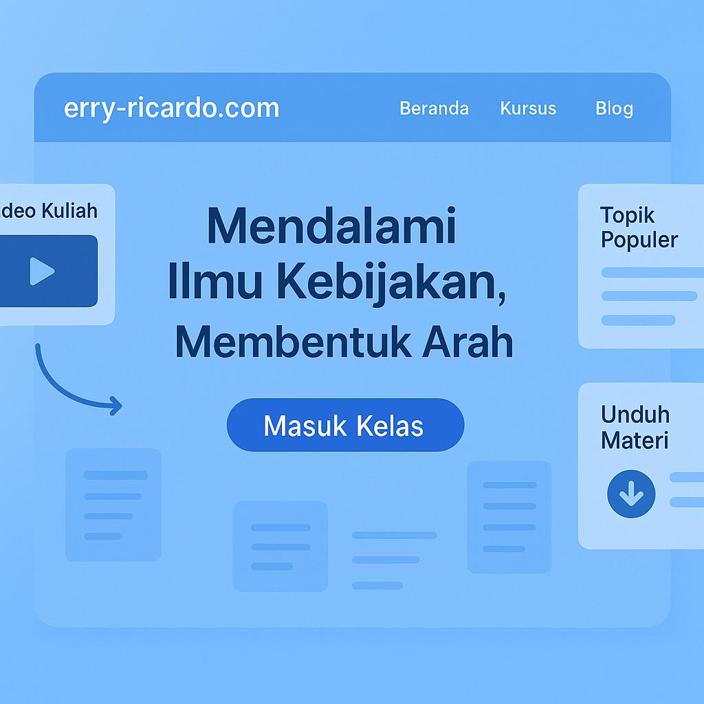 Ruang Belajar Analisis Kebijakan